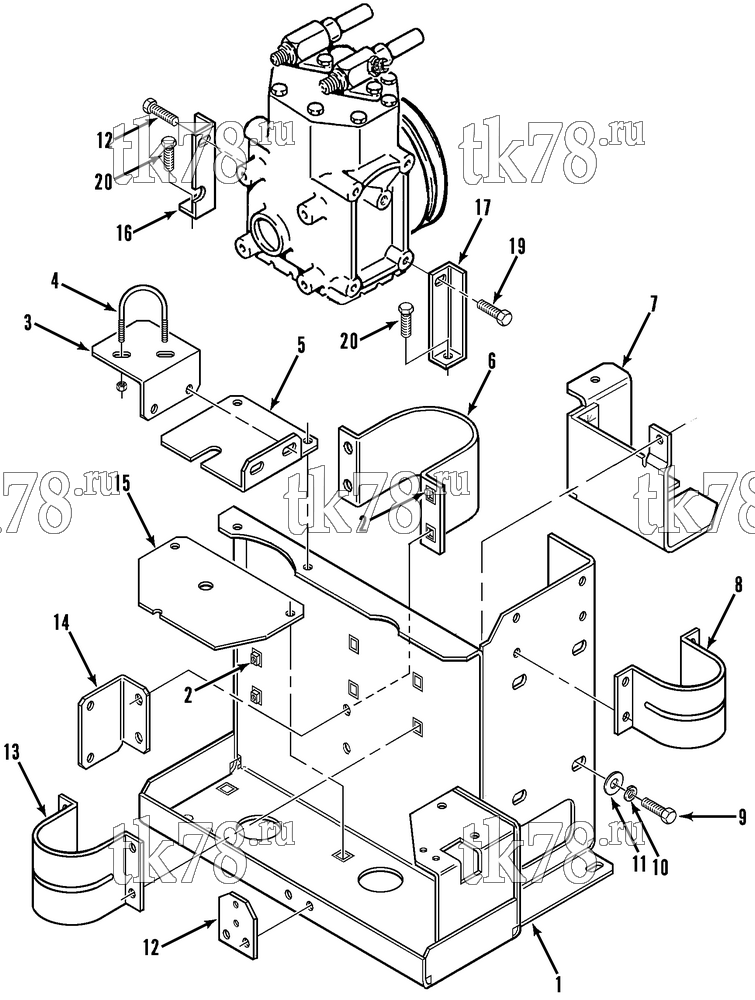 Каталог запчастей для Thermo King  REFRIGERATION COMPONENTS - BRACKETS