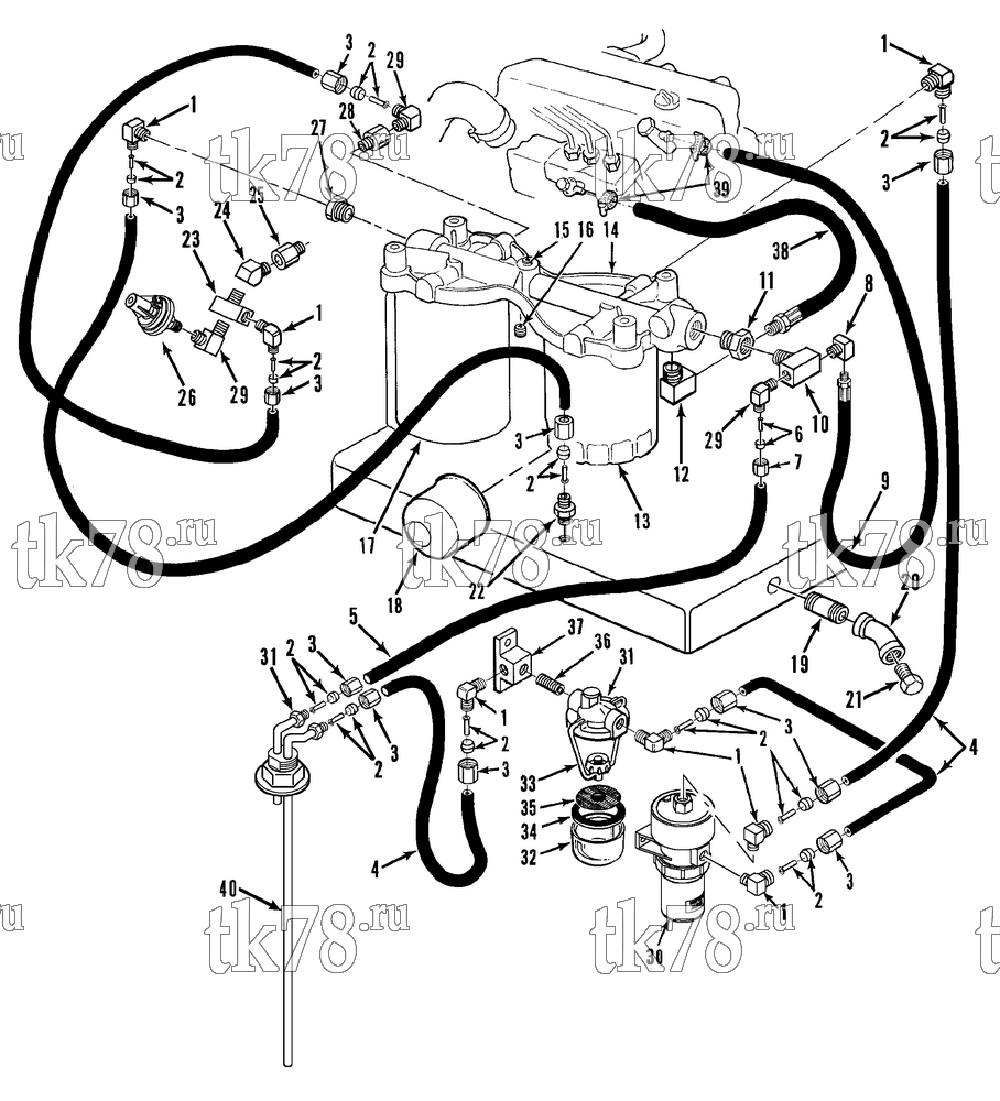 Каталог запчастей для Thermo King  FUEL & OIL FILTERS, HOSES & FITTINGS