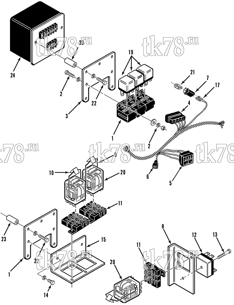 Каталог запчастей для Thermo King McTRL-I 30, 50 & 50 TC EMEIA HARNESS ASSEMBLY
