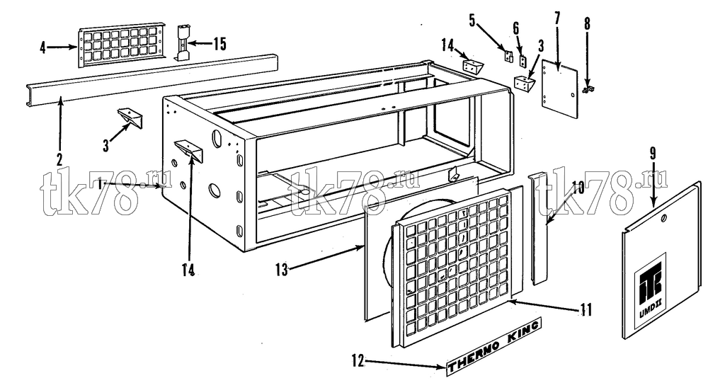 Каталог запчастей для Thermo King  STRUCTURAL COMPONENTS