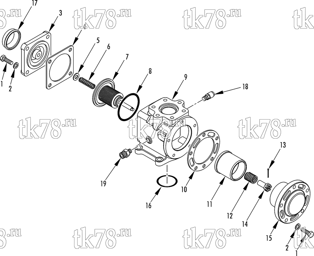 Каталог запчастей для Thermo King SPECTRUM SB TCI THROTTLING VALVE ASSEMBLY