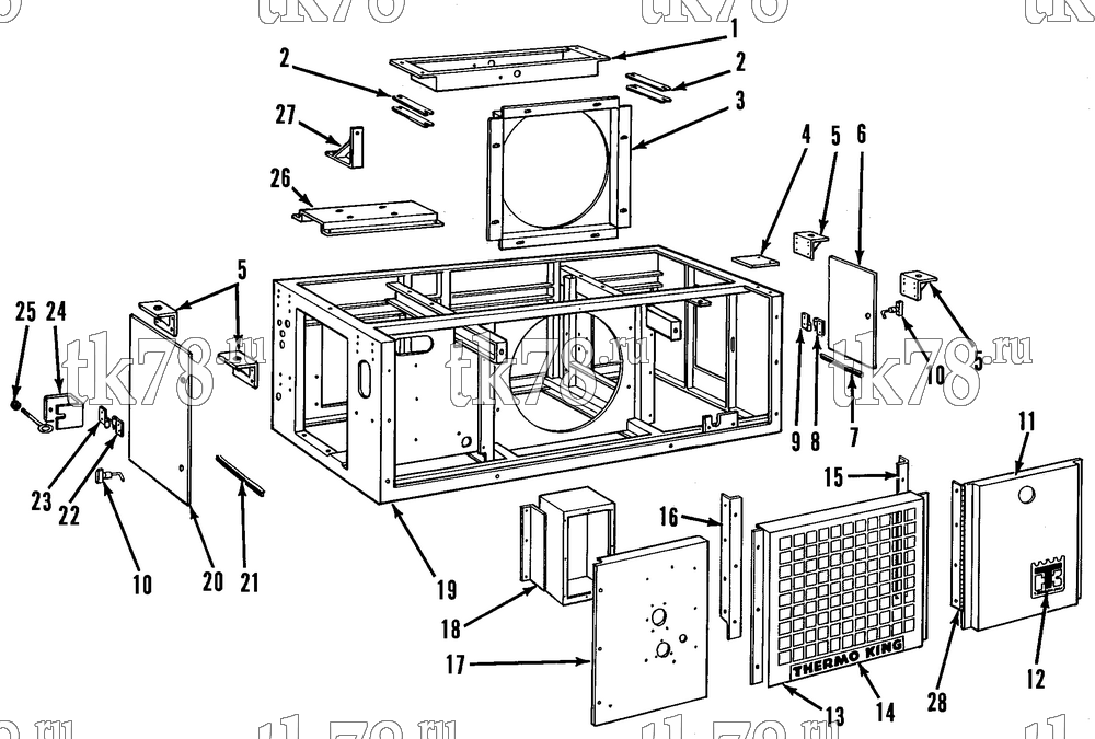 Каталог запчастей для Thermo King  STRUCTURAL COMPONENTS