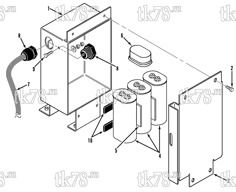 Каталог запчастей для Thermo King  CAPACITOR BOX