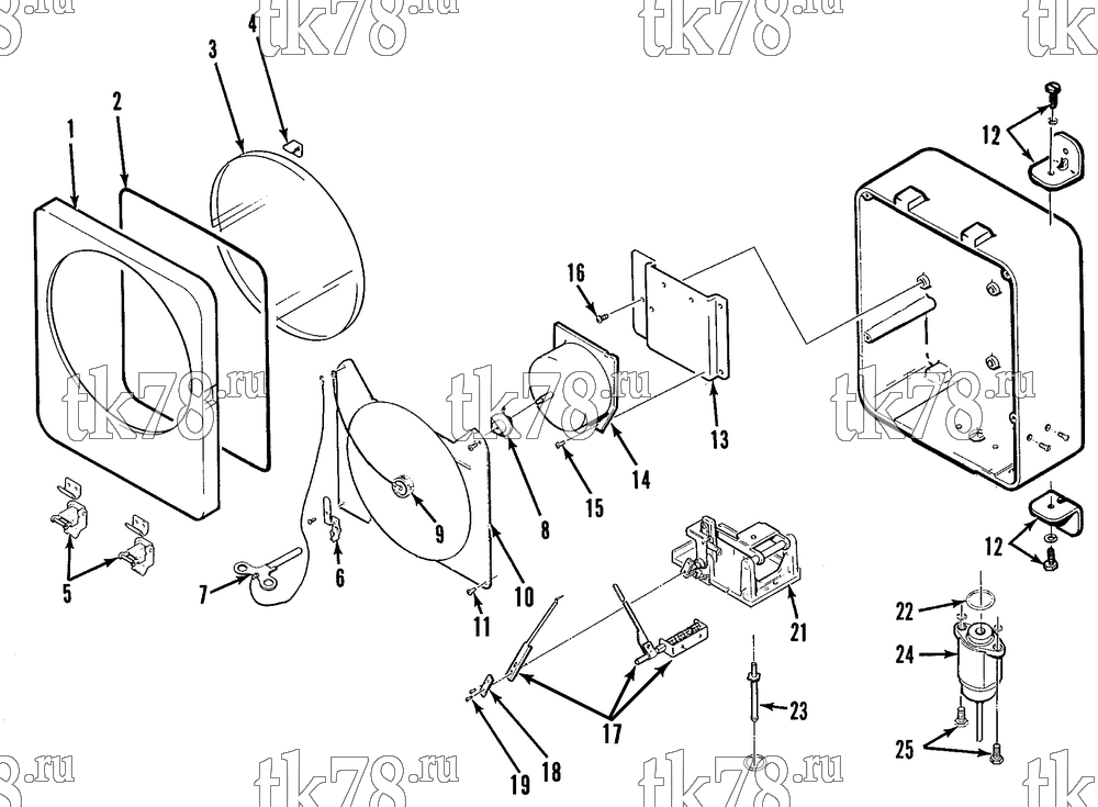 Каталог запчастей для Thermo King Recording Themostat & Thermometer RECORDING THERMOMETER ASSEMBLY - 14 DAY