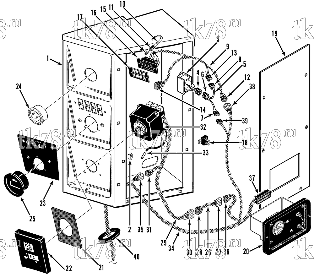 Каталог запчастей для Thermo King McTRL-I 30 & 30 TC CONTROL BOX ASSEMBLY (McTRL 30)