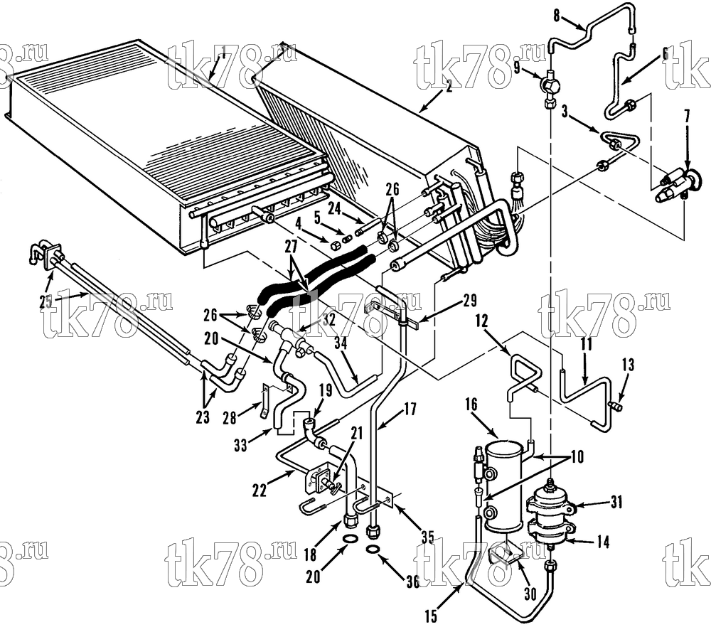 Каталог запчастей для Thermo King  REFRIGERATION COMPONENTS (T2-M15)