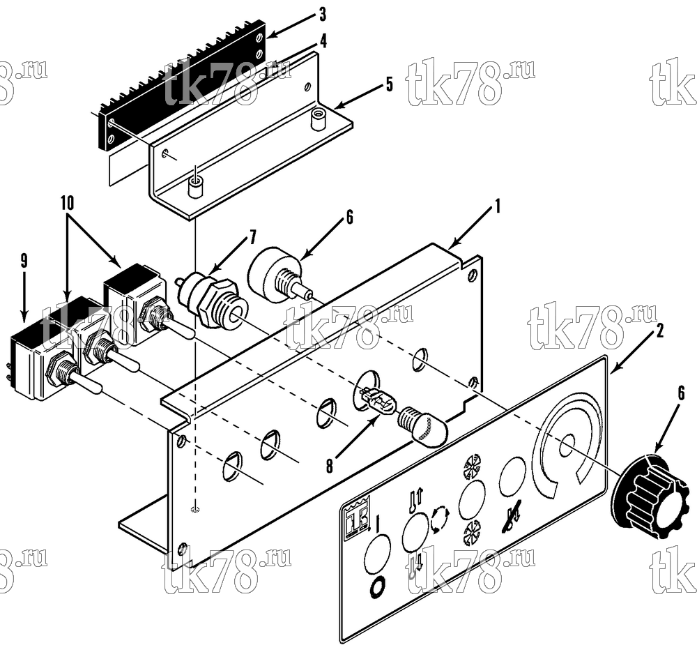 Каталог запчастей для Thermo King NSD-I DRIVER PANEL (1004 R22)