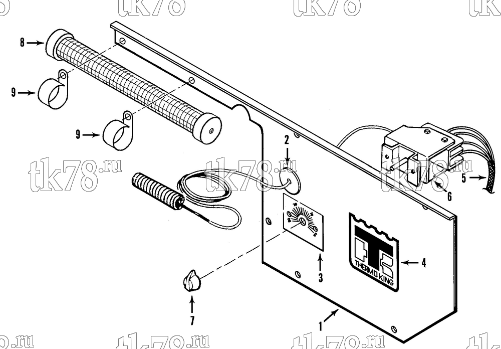 Каталог запчастей для Thermo King UH1-M1 THERMOSTAT PANEL