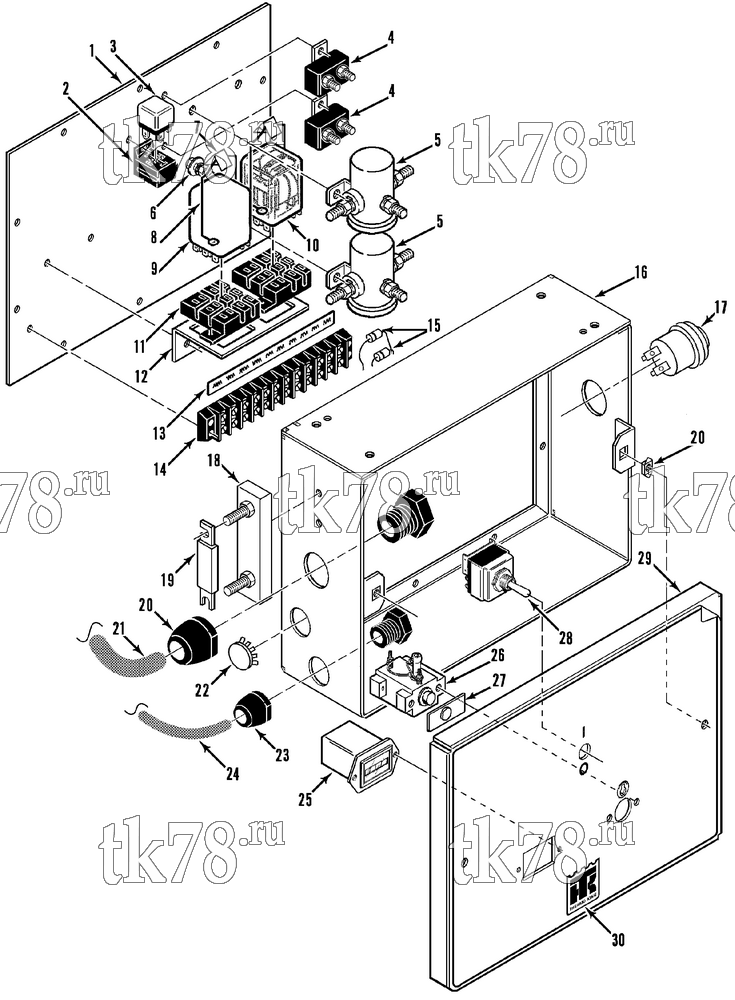 Каталог запчастей для Thermo King  CONTROL BOX ASSEMBLY