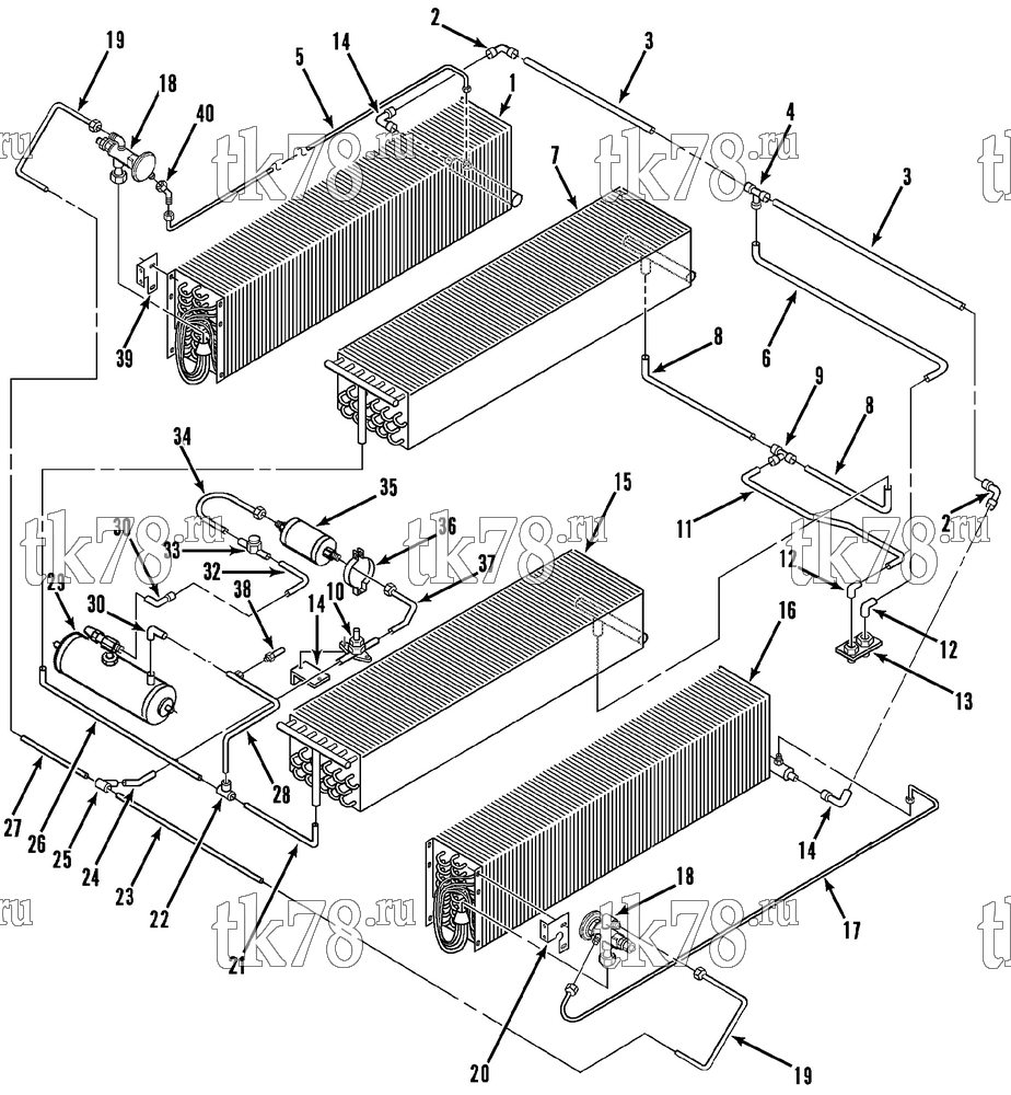 Каталог запчастей для Thermo King  REFRIGERATION COMPONENTS