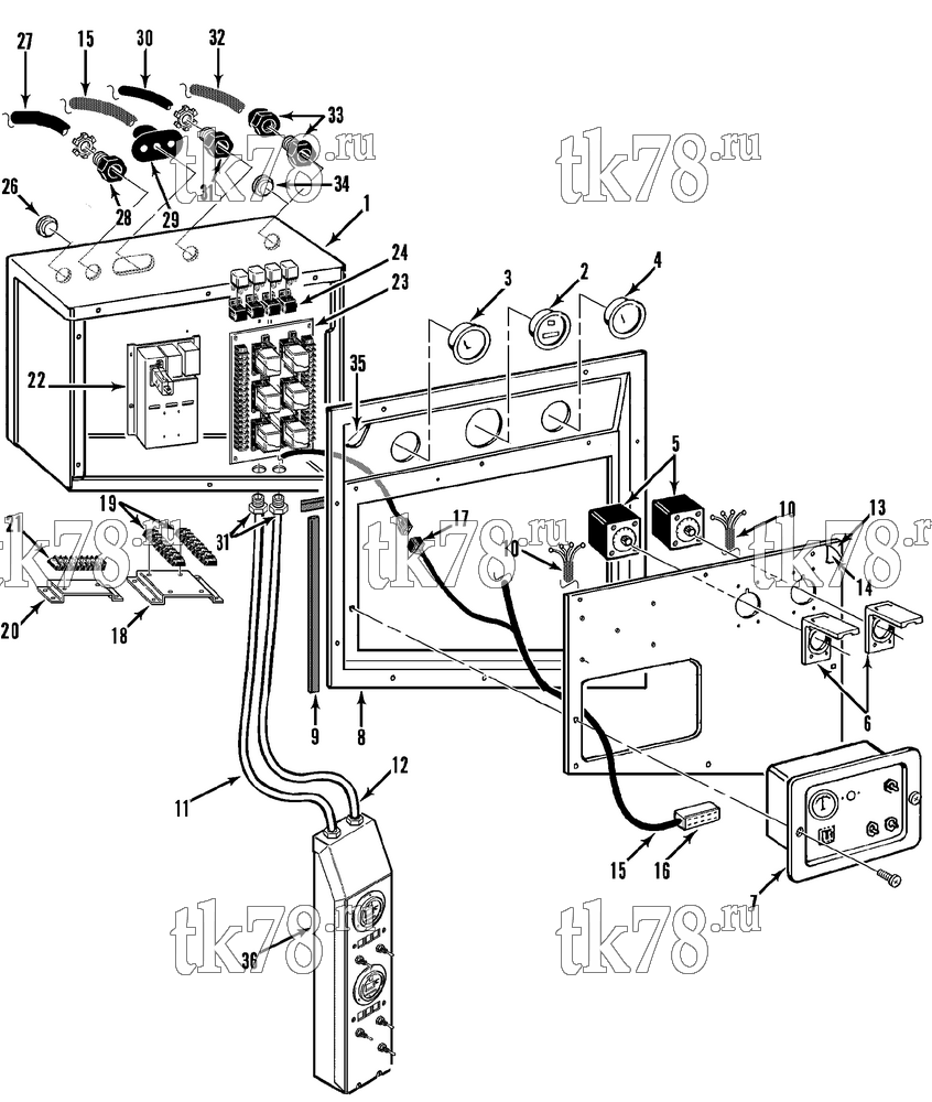 Каталог запчастей для Thermo King  CONTROL BOX ASSEMBLY