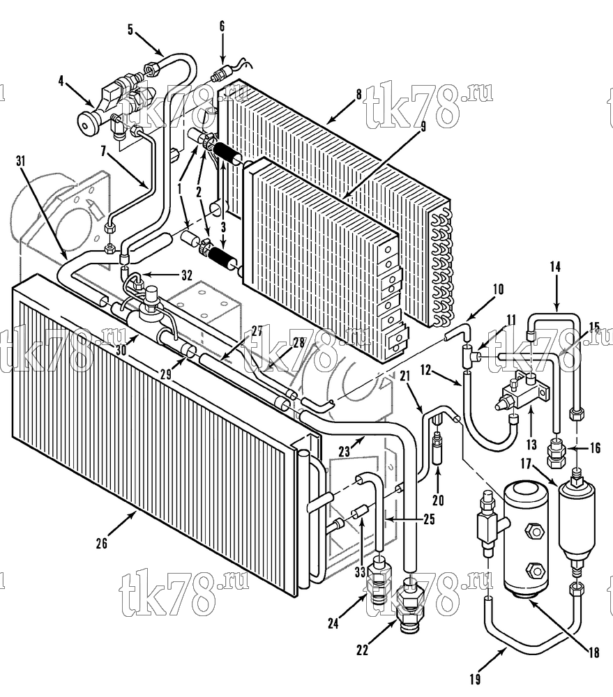 Каталог запчастей для Thermo King  REFRIGERATION COMPONENTS (T9-M2)