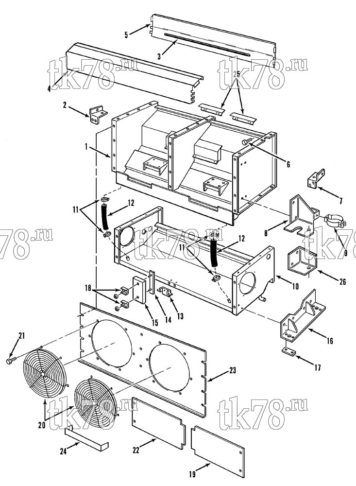 Каталог запчастей для Thermo King T6-M3 STRUCTURAL COMPONENTS (T6-M3)
