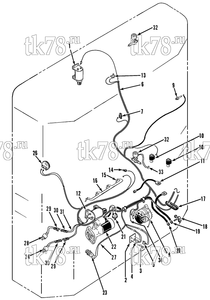 Каталог запчастей для Thermo King  ELECTRICAL COMPONENTS (30s TC)