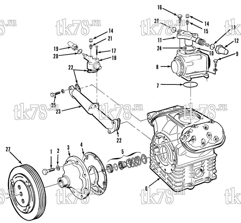 Каталог запчастей для Thermo King  COMPRESSOR GROUP