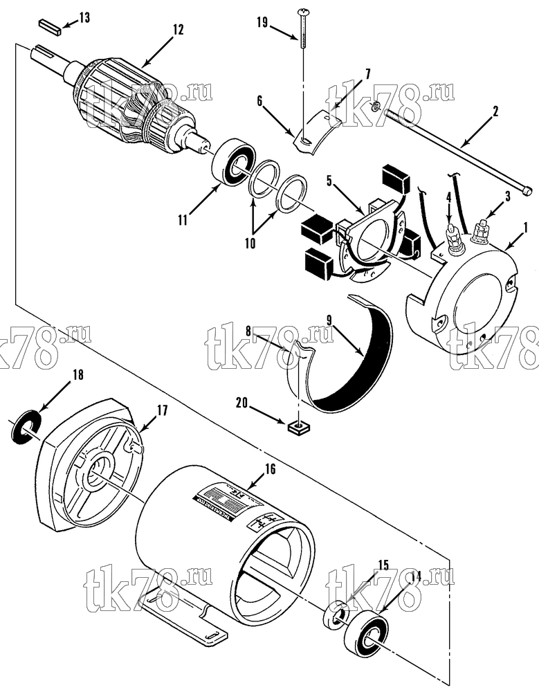 Каталог запчастей для Thermo King NSD-I MOTOR ASSEMBLY 104-511