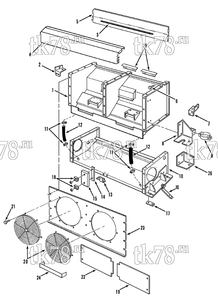 Каталог запчастей для Thermo King T6-M5 STRUCTURAL COMPONENTS (T6-M4 & M5)