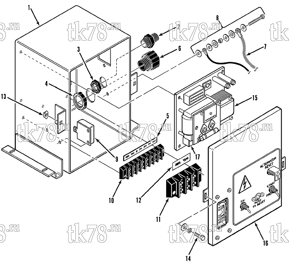 Каталог запчастей для Thermo King CG-II M19 CONTROL BOX
