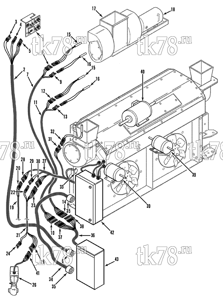 Каталог запчастей для Thermo King  ELECTRICAL COMPONENTS