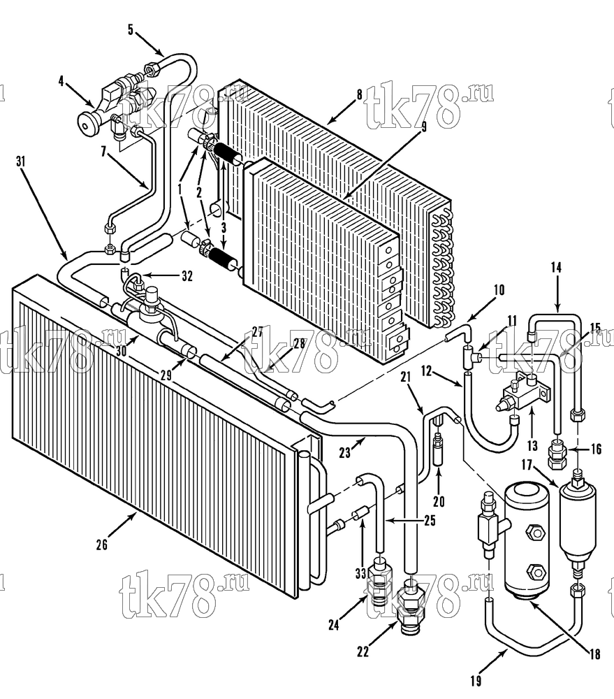 Каталог запчастей для Thermo King  REFRIGERATION COMPONENTS (T9-M3)