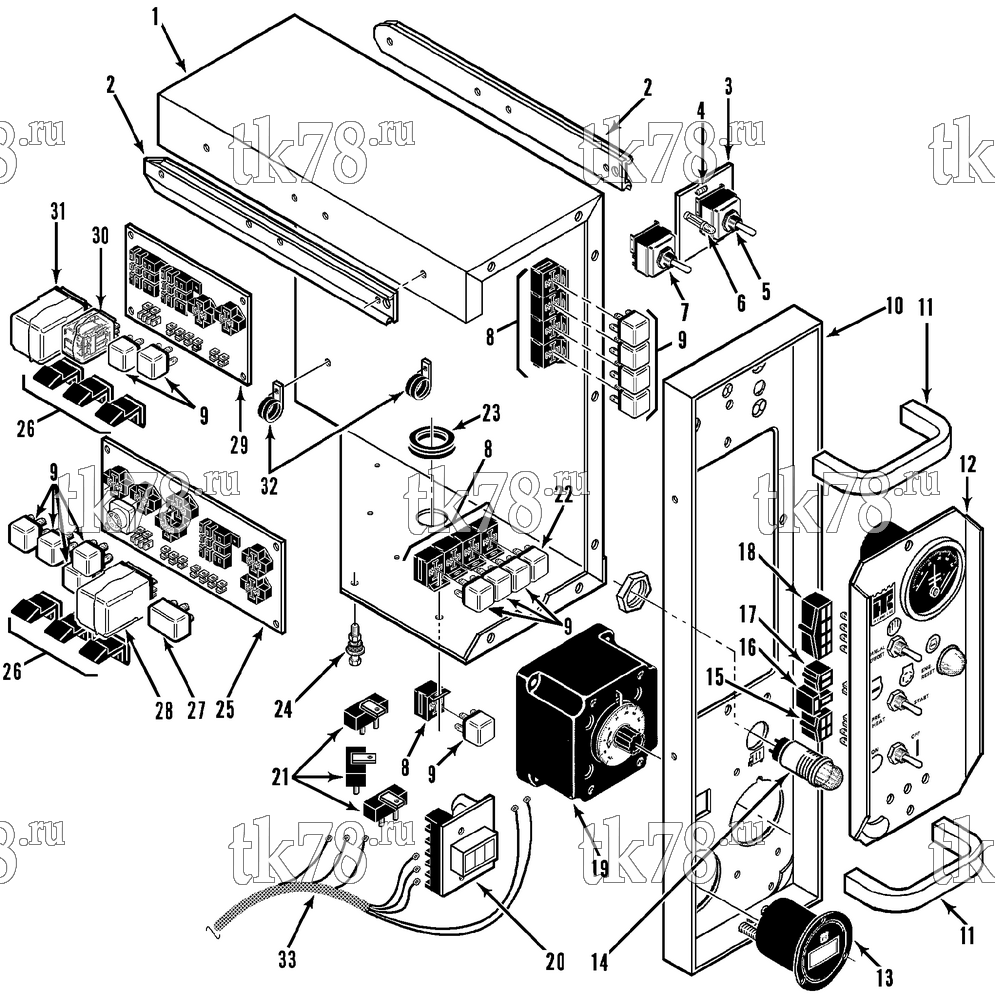 Каталог запчастей для Thermo King  CONTROL BOX SLIDE ASSEMBLY (TG IV)