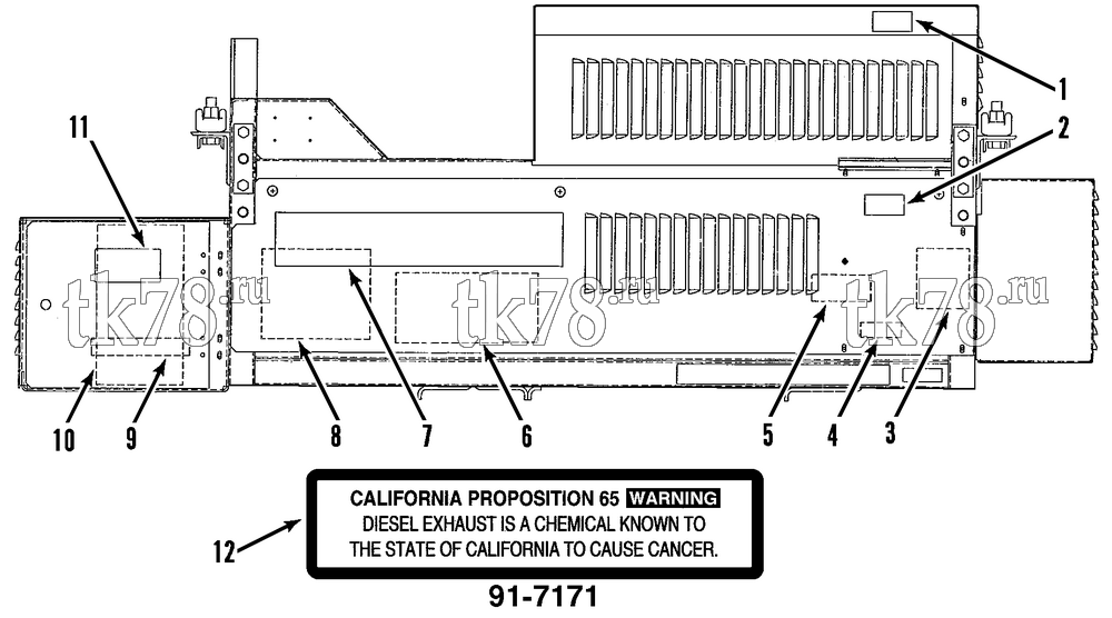 Каталог запчастей для Thermo King CG-II M8A & M8B NAMEPLATES