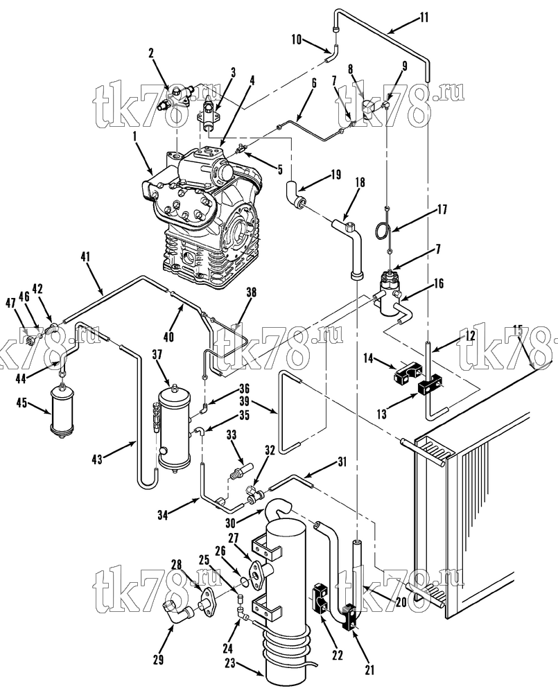 Каталог запчастей для Thermo King  REFRIGERATION - CONDENSER