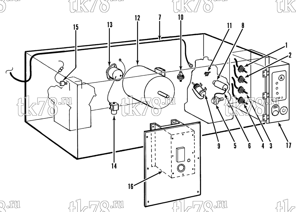 Каталог запчастей для Thermo King  ELECTRICAL COMPONENTS (DOMESTIC)
