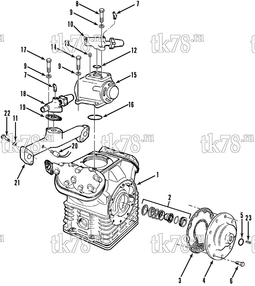 Каталог запчастей для Thermo King  COMPRESSOR GROUP - X426