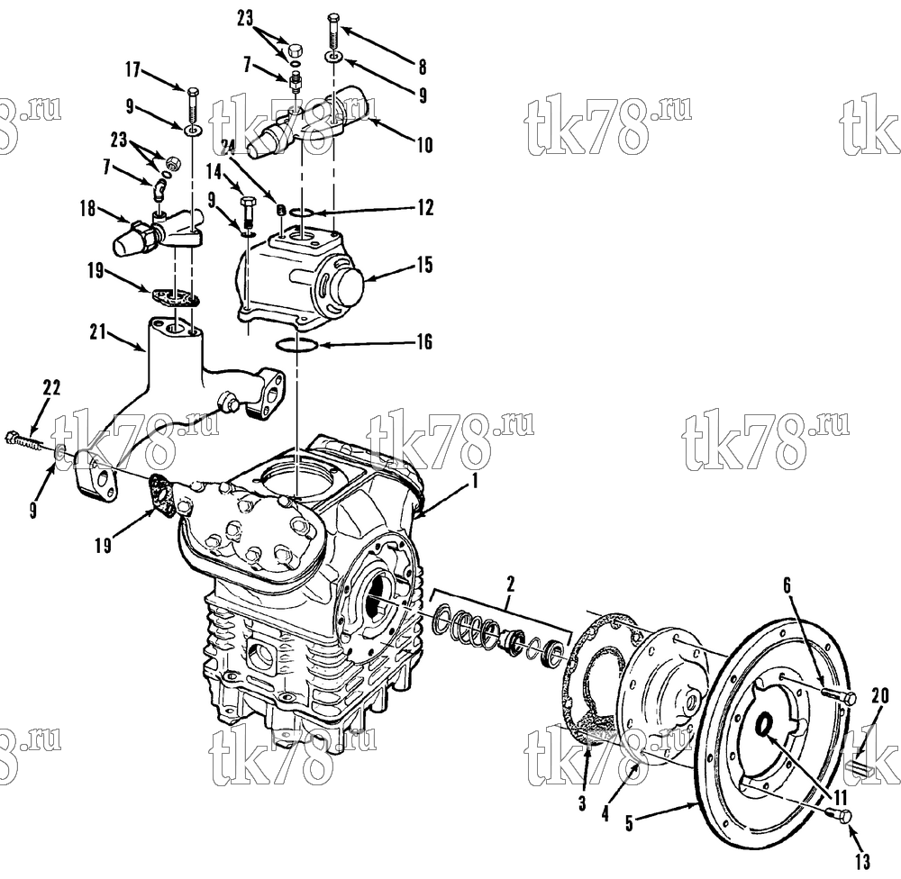 Каталог запчастей для Thermo King  COMPRESSOR GROUP
