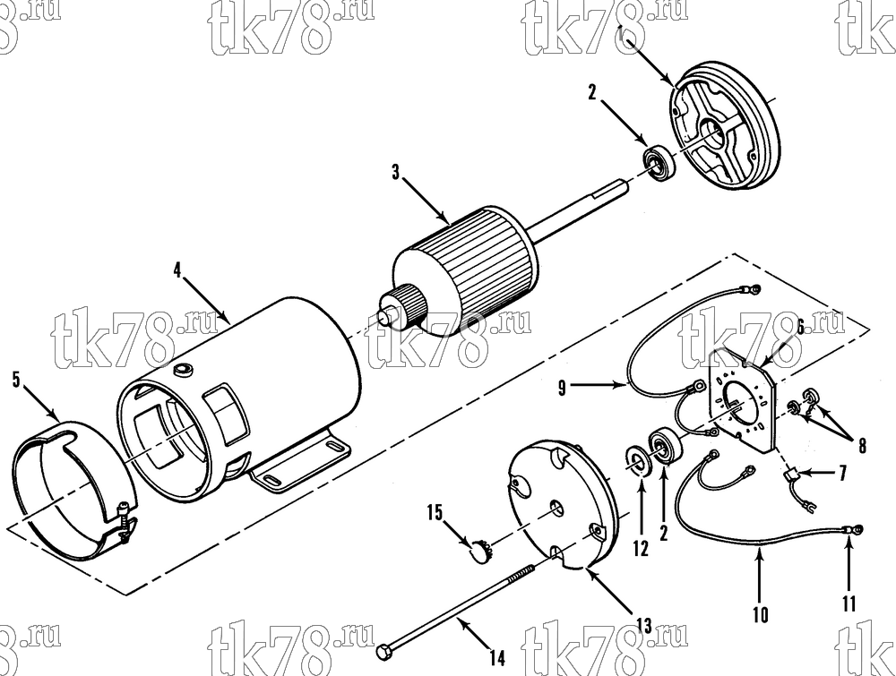 Каталог запчастей для Thermo King Bus Motors Assemblies MOTOR ASSEMBLY 304-525