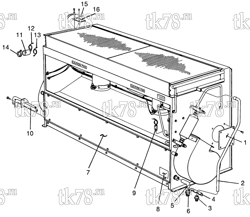 Каталог запчастей для Thermo King  FINAL ASSEMBLY GROUP (TSB1-1A)