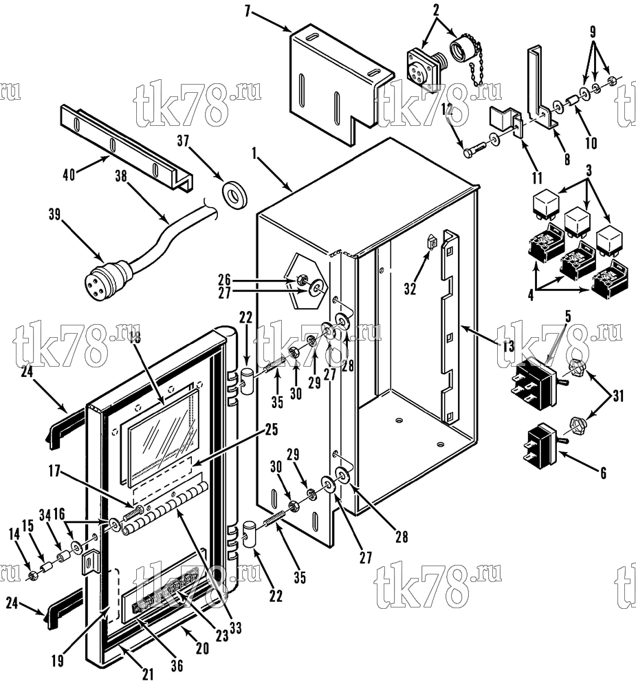 Каталог запчастей для Thermo King CF-II M33, M33.1, M33.2, M33.3 & M33.4 CONTROL BOX (M33, M33.1 & M33.2)
