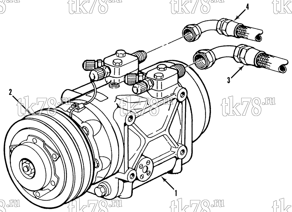 Каталог запчастей для Thermo King TSB-1 COMPRESSOR GROUP