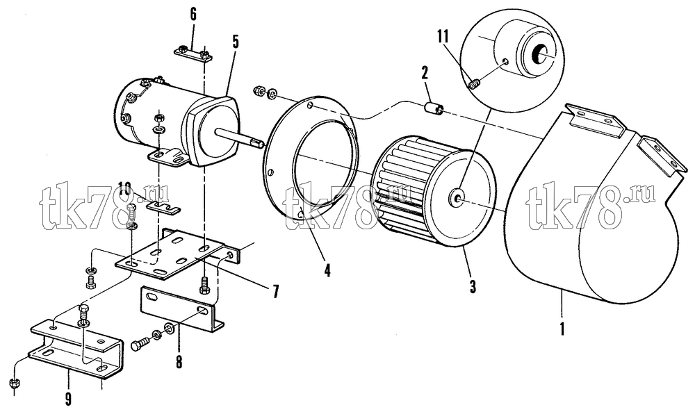 Каталог запчастей для Thermo King Heat Only System Gillig Corporation (12VDC) FANS