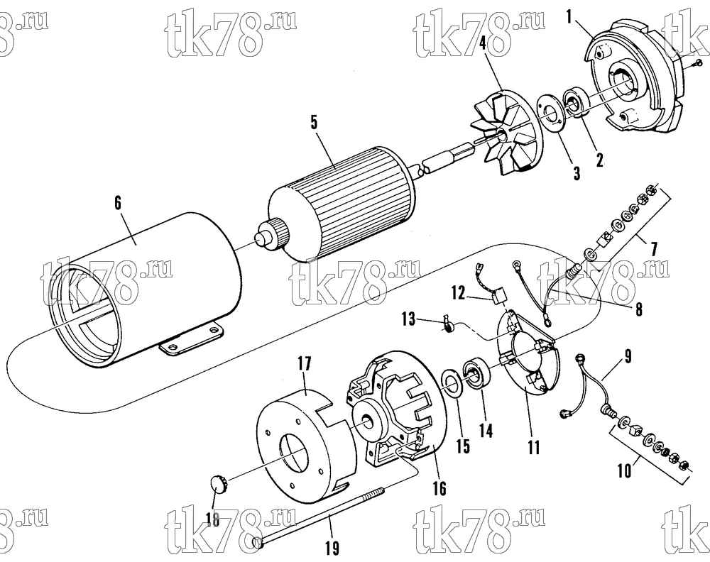 Каталог запчастей для Thermo King Heat Only System Gillig Corporation (12VDC) FAN MOTORS