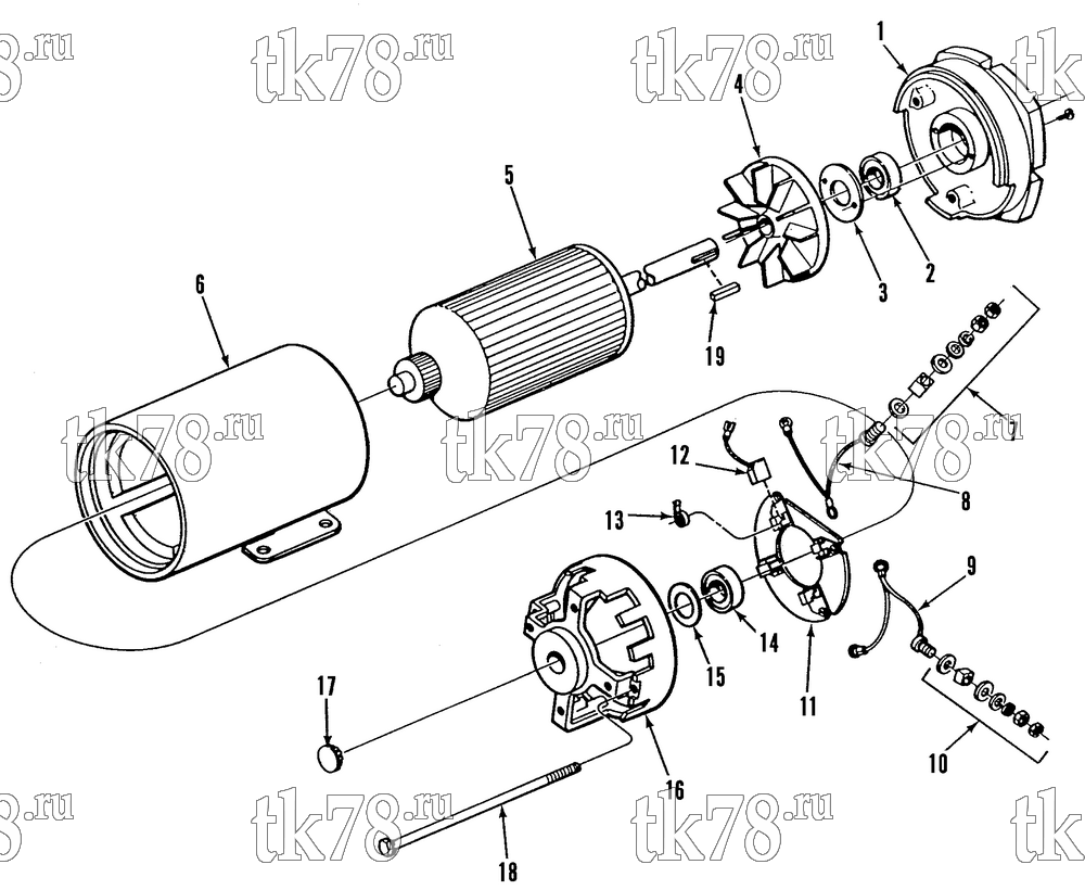Каталог запчастей для Thermo King  CONDENSER MOTOR