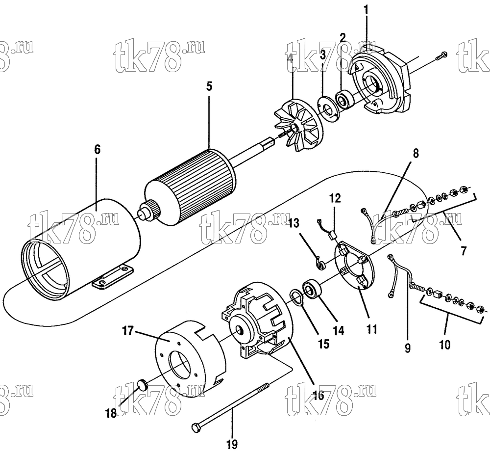 Каталог запчастей для Thermo King  EVAPORATOR MOTOR INTERNAL PARTS