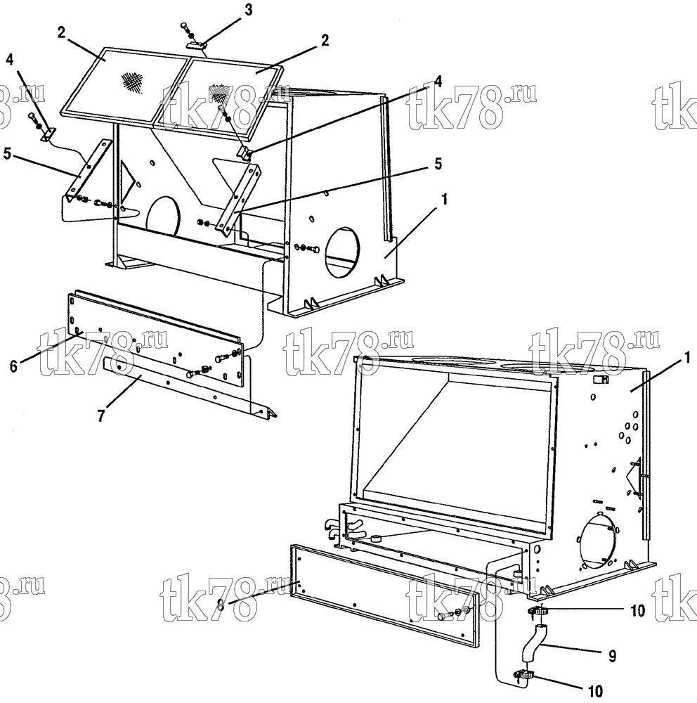 Каталог запчастей для Thermo King VRT-2 System UNIT CASING