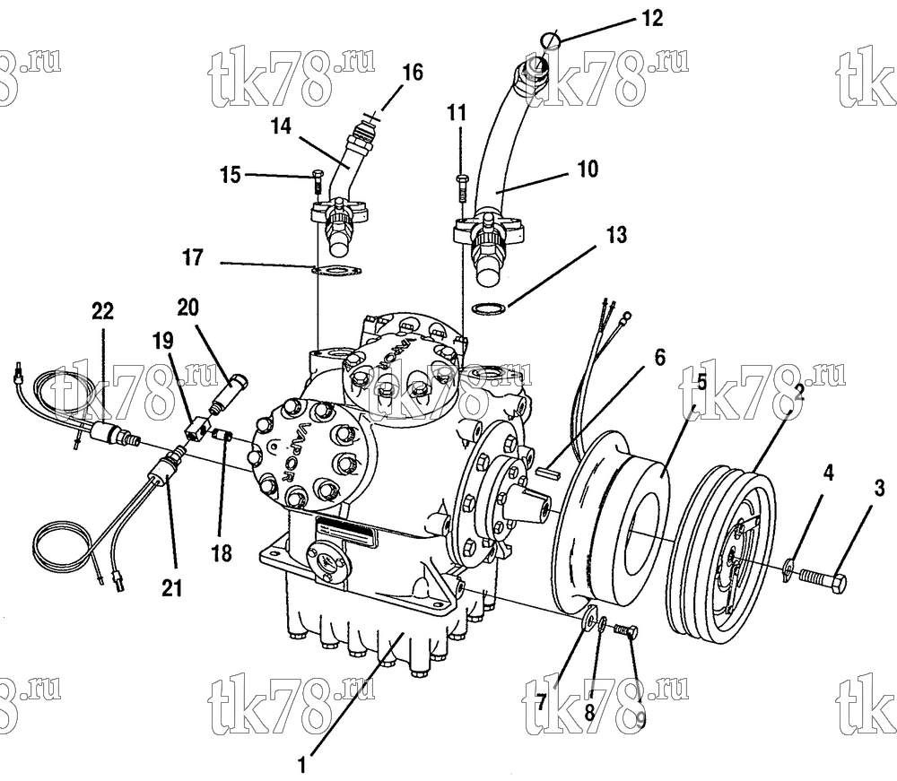 Каталог запчастей для Thermo King VRT-2 System COMPRESSOR