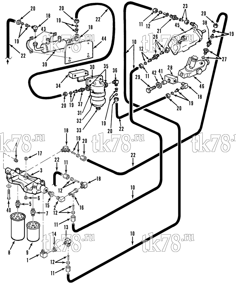 Каталог запчастей для Thermo King  FUEL FILTERS, HOSES & HEATER