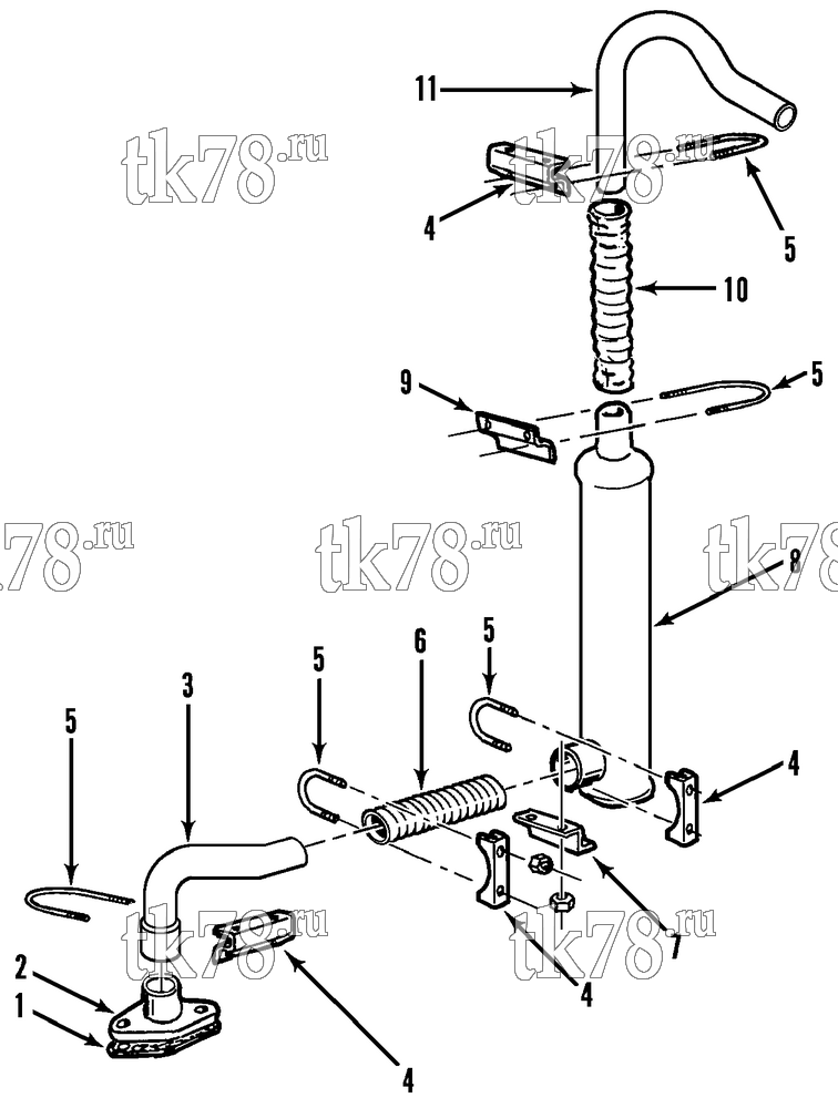 Каталог запчастей для Thermo King  EXHAUST GROUP