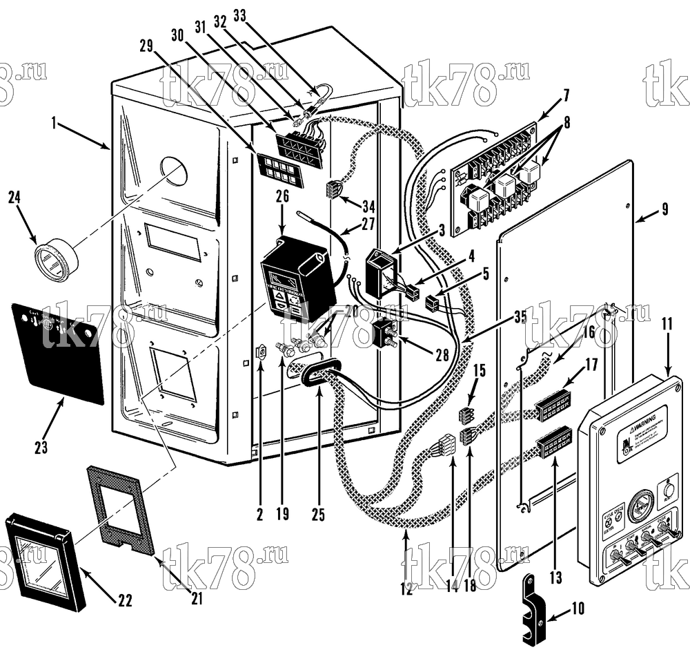 Каталог запчастей для Thermo King  CONTROL BOX (w/MICROPROCESSOR TG V)