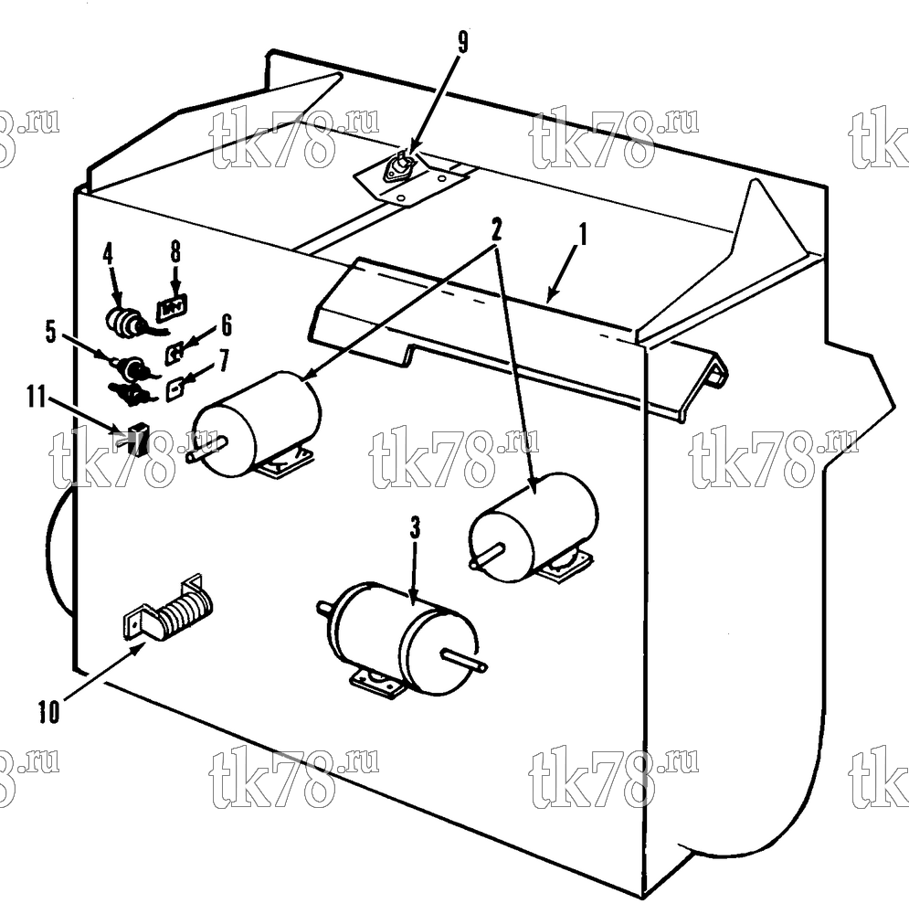 Каталог запчастей для Thermo King T3-M33 ELECTRICAL COMPONENTS (T3-M29, M31, M33)