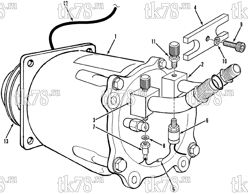 Каталог запчастей для Thermo King B3 Series COMPRESSOR GROUP